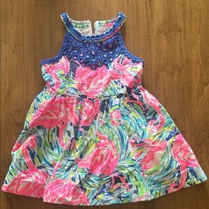 Lilly Pulitzer Pink and Blue Floral Kids Dress